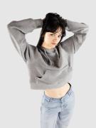 Ninth Hall Boxy Crop Reverse Terry Hoodie grey