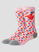 Stance Hearted Crew Socks pink