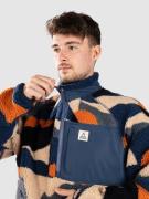 Passenger Offroad Recycled 1/2 Zip Sherpa Jacka vista patchwork dark d...