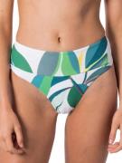 Rip Curl Palm Bay Hi Waist Cheeky Bikini Bottom white