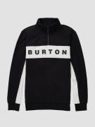 Burton Lowball 1/4 Zip Half-Zip Fleecetröja true black