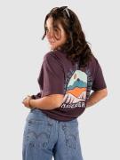 Passenger Outlook Recycled Cotton Oversized T-Shirt deep plum