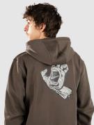 Santa Cruz Topo Hand Back Hoodie med Dragkedja washed black