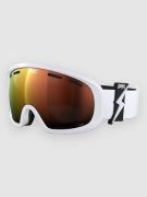 POC Fovea Mid Blixten White Goggle partly sunny orange