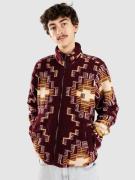 Brixton 25Arctic Mock Neck Fleece Fleecejacka light cabernet