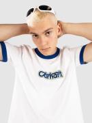 Carhartt WIP Connection Script Ringer T-Shirt white/wolfsbane hvy enz ...