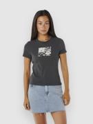 Rip Curl Oceanic Fitted T-Shirt washed black