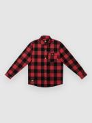 The Dudes Los Dudes Chuck Flannel Over Skjorta red x black