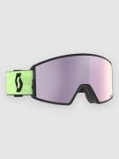 Scott React Glow Green Goggle amp lavender chrome s3