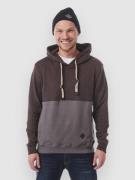 Light Laurel Hoodie chocolate/charcoal grey