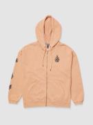 Volcom Stone Art Up Hoodie med Dragkedja sand brown