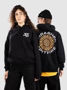 Thrasher X Spitfire Classic Swirl Hoodie black