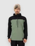 Mons Royale Offgrid Merino Fleece 1/2 Fleecejacka willow/black