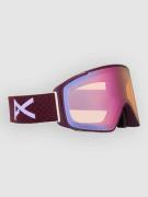 Anon M4S Cylindrical Deep Cherry +Bonus Lens Goggle prcv cldy pink