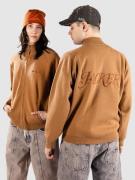 Jacker Classic Zip Knit Pullover brown
