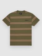 DC Maximize Stripe T-Shirt bronze green