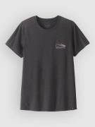 Patagonia Cap Cool Trail - Stratapeaks T-Shirt ink black