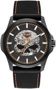 Bulova Herrklocka 78A118 Harley-Davidson Svart/Gummi Ø52 mm