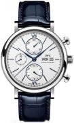 IWC Herrklocka IW391037 Portofino Vit/Läder Ø42 mm