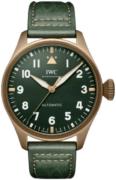 IWC Herrklocka IW329702 Big Pilot Grön/Läder Ø43 mm