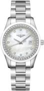 Longines Damklocka L2.387.0.87.6 Conquest Classic Vit/Stål Ø36 mm