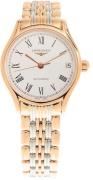 Longines Damklocka L4.361.1.11.7 Lyre Vit/Roséguldstonat stål Ø30