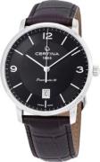 Certina Herrklocka C035.407.16.057.00 Ds Caimano Svart/Läder Ø39 mm