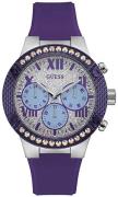 Guess Damklocka W0772L5 Silverfärgad/Gummi Ø39 mm