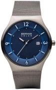 Bering Herrklocka 14440-007 Solar Blå/Stål Ø40 mm