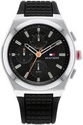 Tommy Hilfiger Herrklocka 1791898 Connor Svart/Gummi Ø44 mm