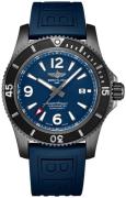 Breitling Herrklocka M17368D71C1S1 Superocean Ii 46 Blå/Gummi Ø46 mm