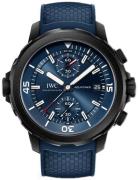 IWC Herrklocka IW379507 Aquatimer Blå/Gummi Ø45 mm