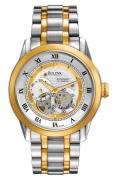 Bulova Herrklocka 98A123 Mechanical Silverfärgad/Gulguldtonat stål