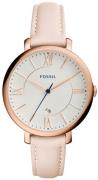 Fossil Damklocka ES3988 Jacqueline Vit/Läder Ø36 mm