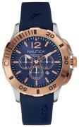 Nautica Herrklocka NAI19506G BFD 101 Blå/Gummi Ø44 mm