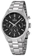 Festina Herrklocka F16820-4 Sport Svart/Stål Ø44 mm