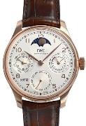 IWC Herrklocka IW503302 Portuguese Silverfärgad/Läder Ø44.2 mm