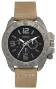 Guess Herrklocka W0659G4 Viper Svart/Läder Ø45 mm