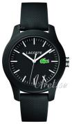 Lacoste 12.12 Damklocka 2000956 Svart/Gummi Ø38 mm