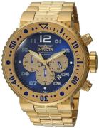 Invicta Herrklocka 25077 Pro Diver Blå/Gulguldtonat stål Ø52 mm