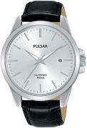 Pulsar Herrklocka PS9643X1 Silverfärgad/Läder Ø45 mm