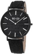 So & Co New York 5103.4 SoHo Svart/Läder Ø41 mm