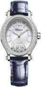 Chopard Damklocka 278602-3003 Happy Sport Silverfärgad/Läder Ø29 mm