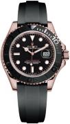 Rolex Herrklocka 126655-0002 Yacht-Master 40 Svart/Gummi Ø40 mm