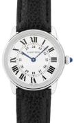 Cartier Damklocka WSRN0019 Ronde Vit/Läder Ø29 mm