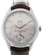 Baume & Mercier Herrklocka M0A10205 Clifton Silverfärgad/Läder