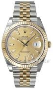 Rolex Herrklocka 126333-0010 Datejust41 Gulguldstonad/18 karat gult