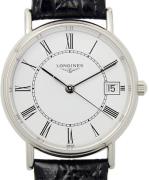 Longines Damklocka L4.320.4.11.2 Grande Classique Vit/Läder Ø30 mm