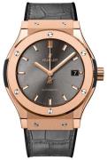 Hublot Herrklocka 511.OX.7081.LR Classic Fusion Grå/Läder Ø45 mm