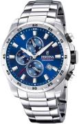 Festina Herrklocka F20463-2 Blå/Stål Ø45 mm